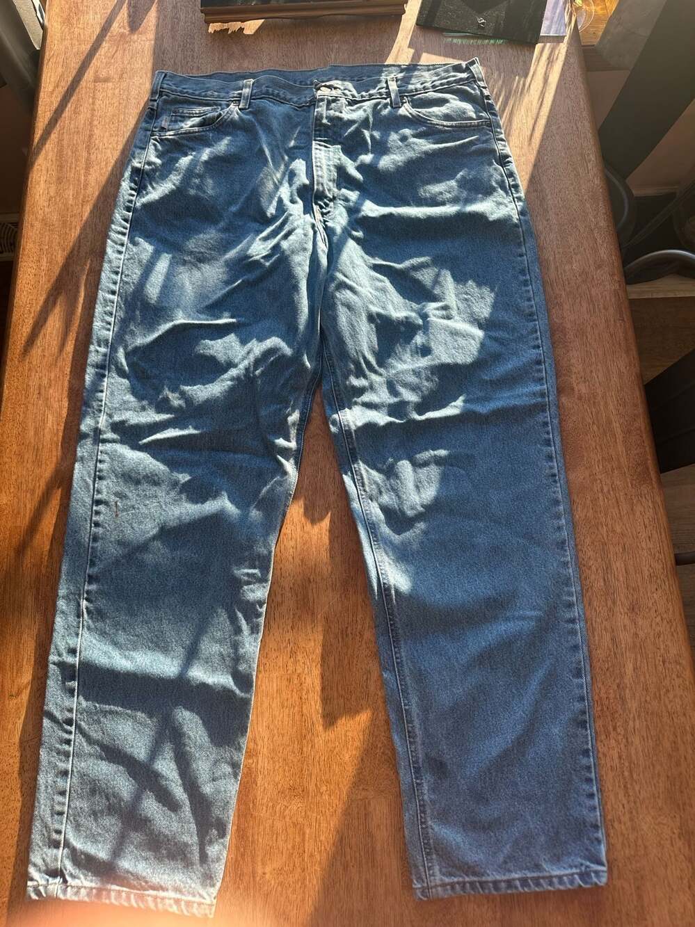 Carhartt B17 STW Relaxed Fit Men's Blue Jeans Stonewash 42 x 34